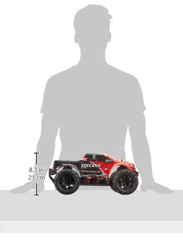 Redcat Racing Electric Volcano EPX Truck with 2.4GHz Radio,Vehicle Battery and Charger Included (1/10 Scale), Red