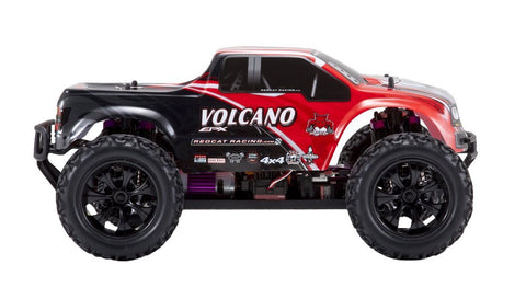 Redcat Racing Electric Volcano EPX Truck with 2.4GHz Radio,Vehicle Battery and Charger Included (1/10 Scale), Red