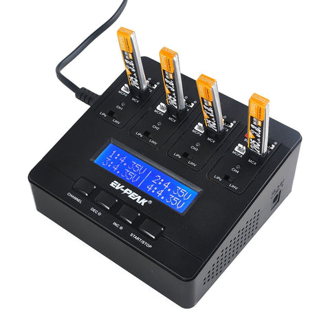 EV-PEAK e6 1S LiPo Battery Charger 1A LiPo LiHV AC/DC Charger for JST MCPX MCX MOLEX Connectors Tiny Whoop Blade Inductrix